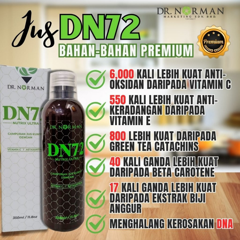 [DR NORMAN] MINUMAN BOTANI JUS DN72 ANTIOXIDANT [350ML / 11.02 OZ] [WHOLESALE]