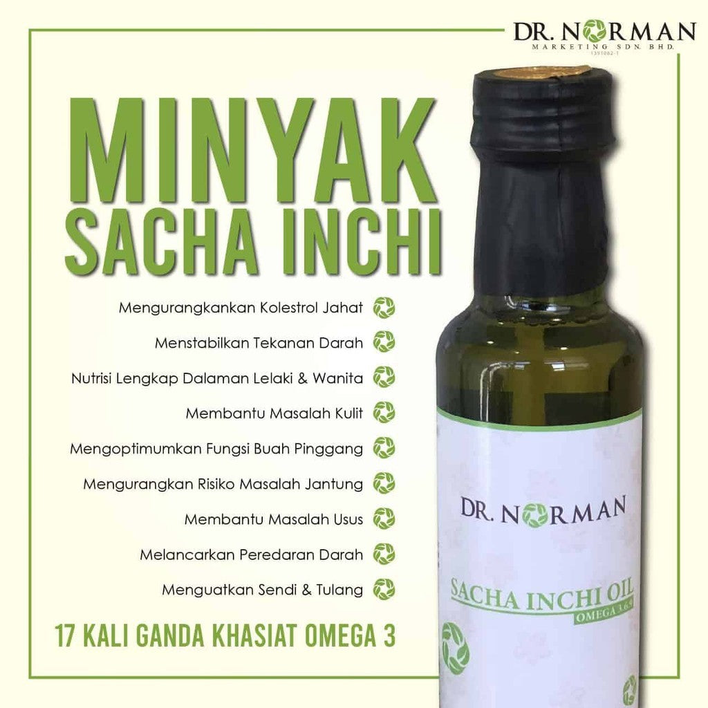 [DR NORMAN] MINYAK SACHA INCI / SACHA INCHI OIL ORIGINAL OMEGA 3 6 9