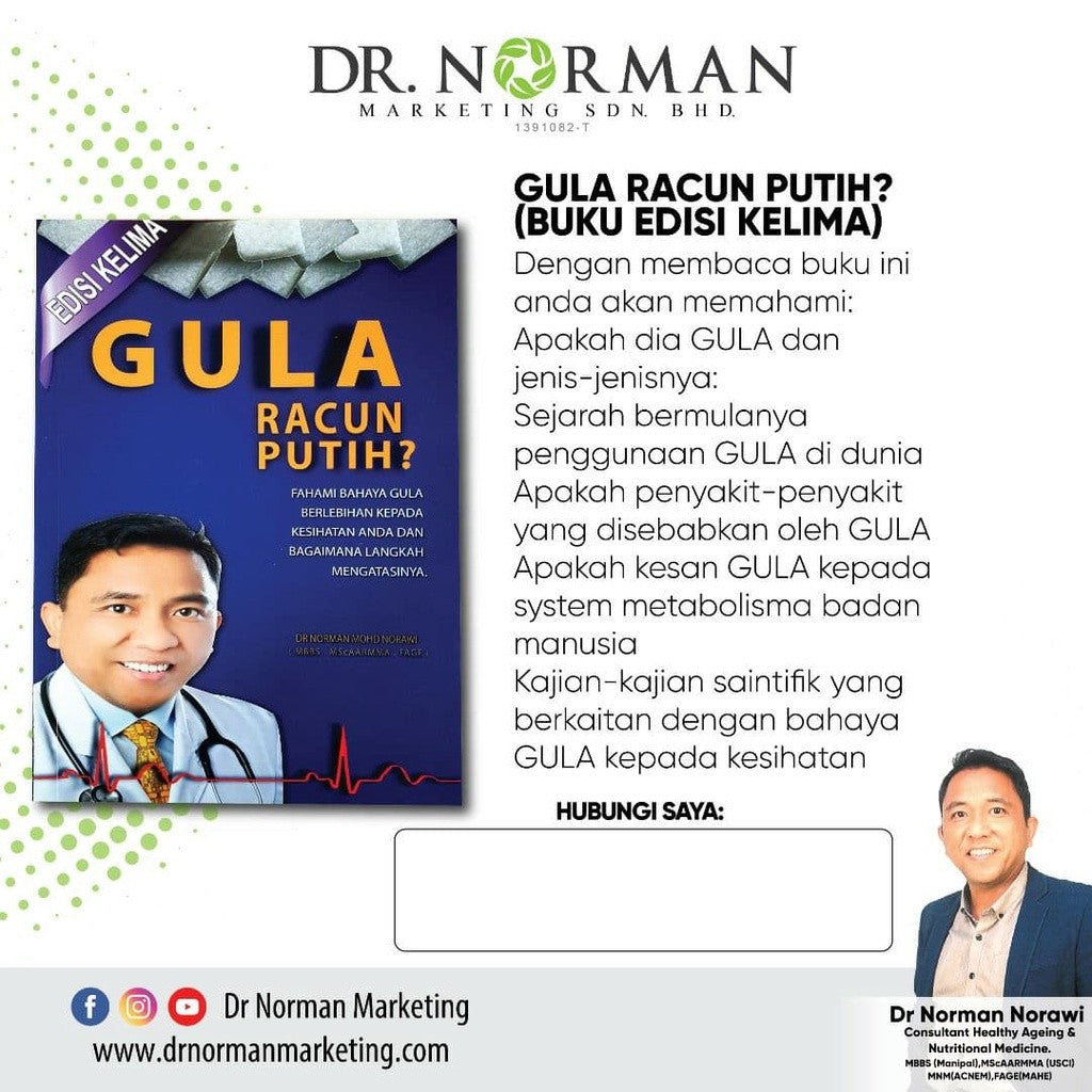 [DR NORMAN] BUKU-BUKU KESIHATAN - DIABETES OBESITI HIPERTENSI ANXIETY GERD PROBIOTIK GULA