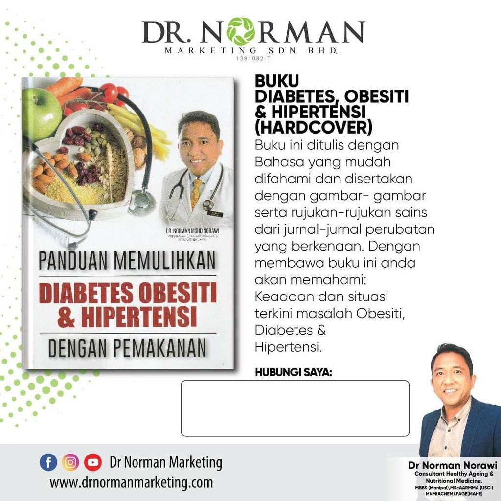 [DR NORMAN] BUKU-BUKU KESIHATAN - DIABETES OBESITI HIPERTENSI ANXIETY GERD PROBIOTIK GULA