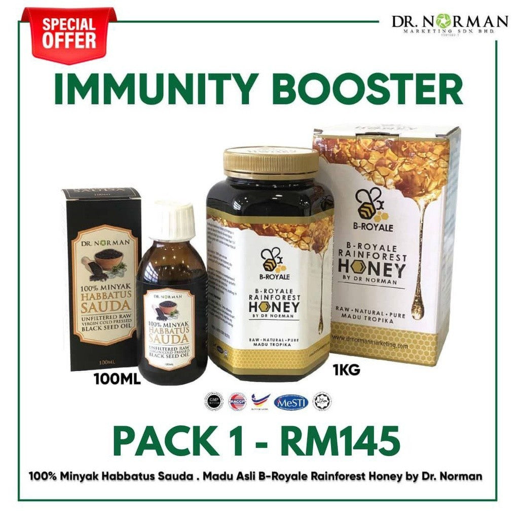 [DR NORMAN] B ROYAL MADU ASLI TROPIKA PURE RAINFOREST HONEY ORGANIC HALAL NO SUGAR