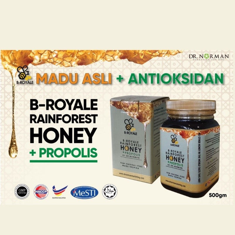 [DR NORMAN] B ROYAL MADU ASLI TROPIKA PURE RAINFOREST HONEY ORGANIC HALAL NO SUGAR