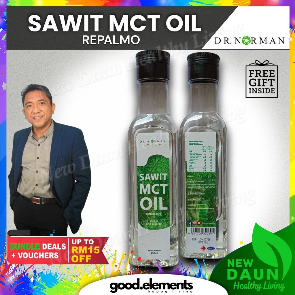 [DR NORMAN] SAWIT MCT OIL REPALMO 250ML BRAIN & ENERGY BOOSTER RICH IN MCT C8 & C10