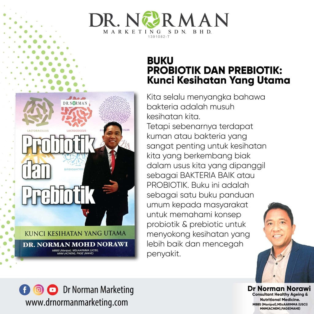 [DR NORMAN] BUKU-BUKU KESIHATAN - DIABETES OBESITI HIPERTENSI ANXIETY GERD PROBIOTIK GULA
