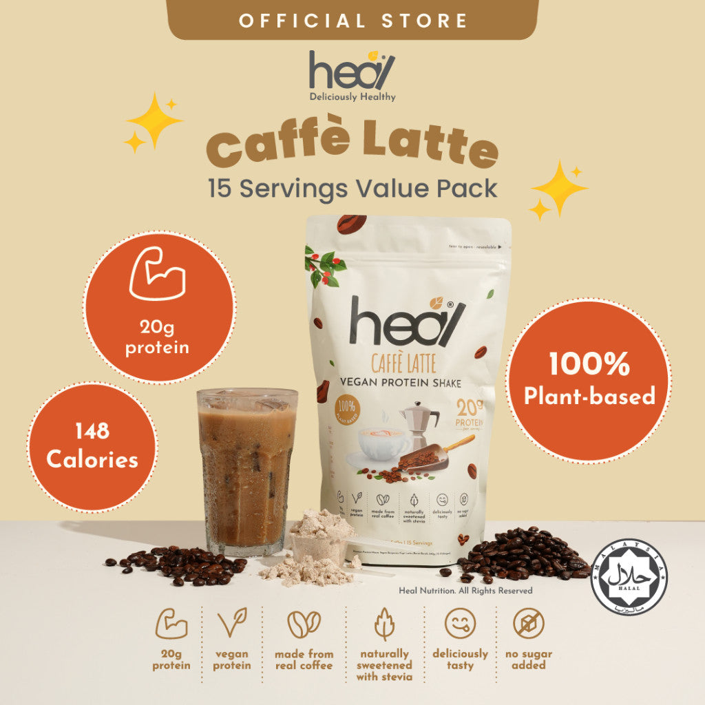 [HEAL] PROTEIN SHAKE POUCH Powder Pack Whey Protein/Pea Protein/Plant Based Vegan Protein Shake