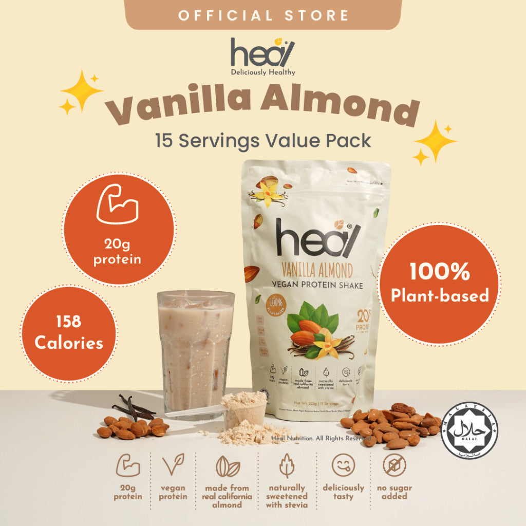 [HEAL] PROTEIN SHAKE POUCH Powder Pack Whey Protein/Pea Protein/Plant Based Vegan Protein Shake