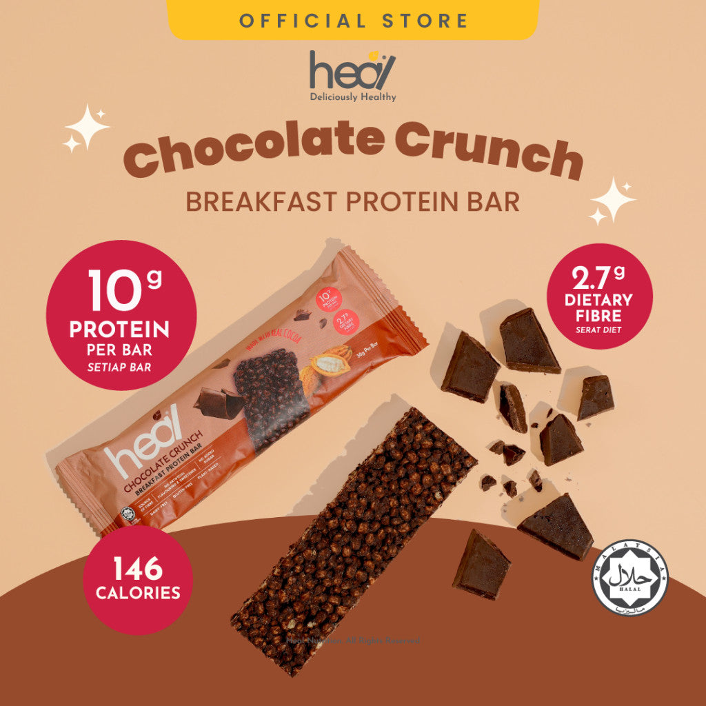 [HEAL] PROTEIN BAR Chocolate Crunch/ Fruity Raspberry Breakfast snack high protein