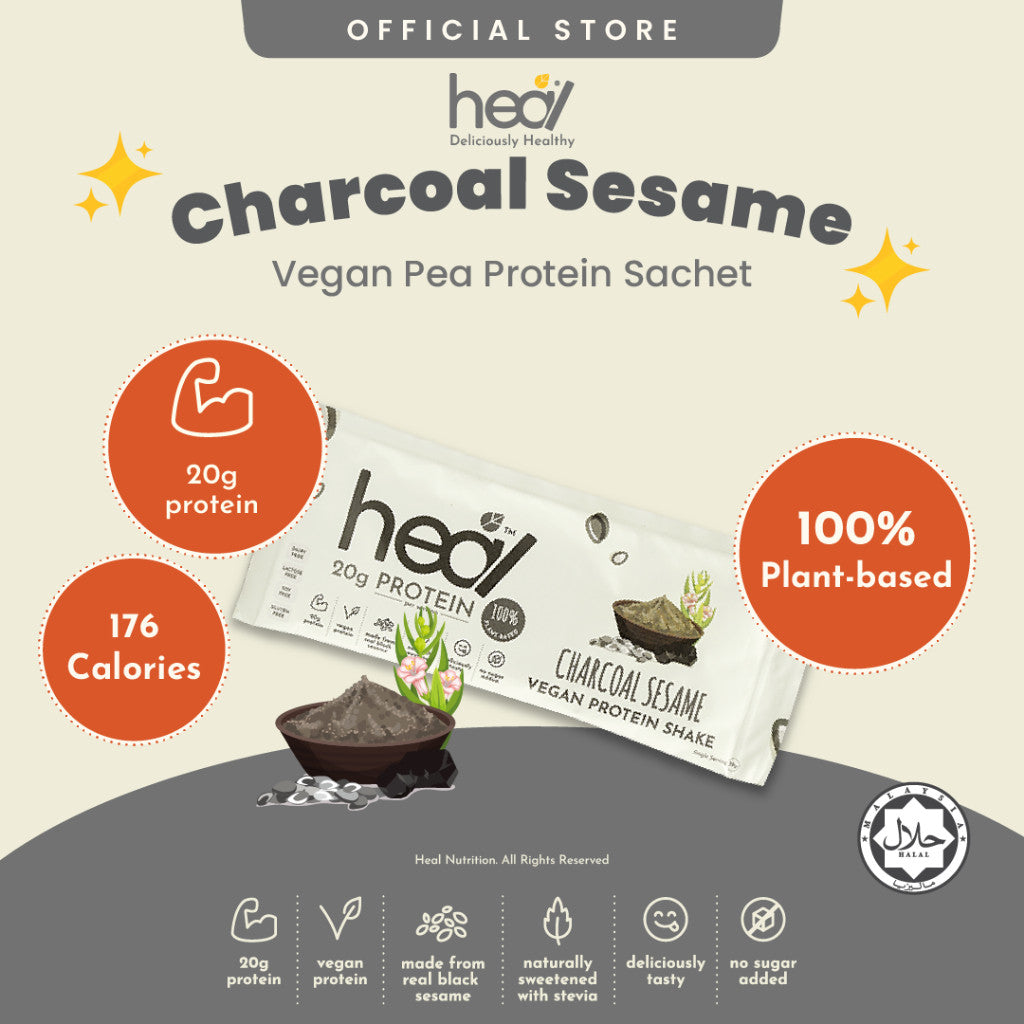 [HEAL] PROTEIN SHAKE SACHET Powder Pack Whey Protein/Pea Protein/Plant Based Vegan Protein Shake