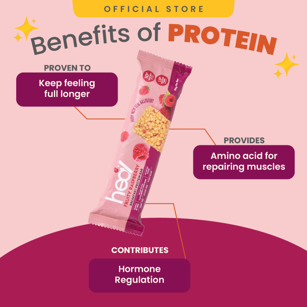 [HEAL] PROTEIN BAR Chocolate Crunch/ Fruity Raspberry Breakfast snack high protein