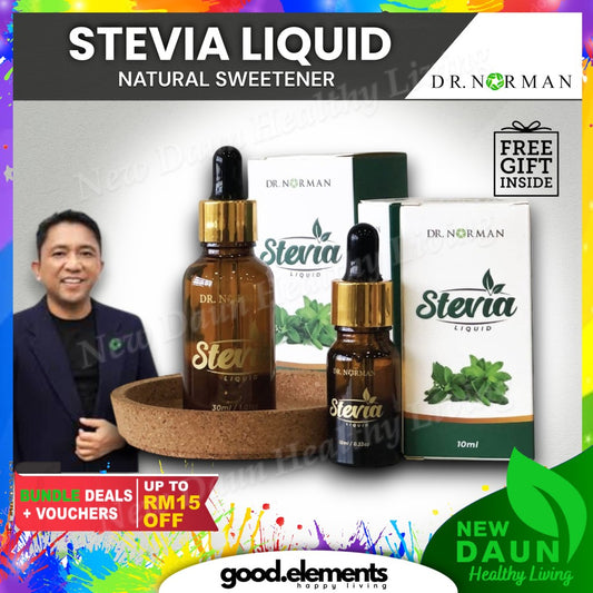 [DR NORMAN] STEVIA LIQUID NO SUGAR SWEETENER / PEMANIS ASLI SEMULAJADI STEVIA DROP TANPA KALORI