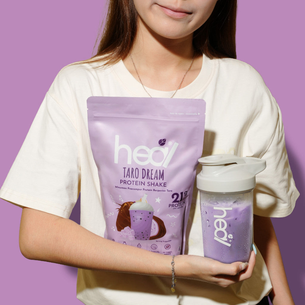 HEAL TARO DREAM Protein Shake Pouch, 15 Servings Value Pack