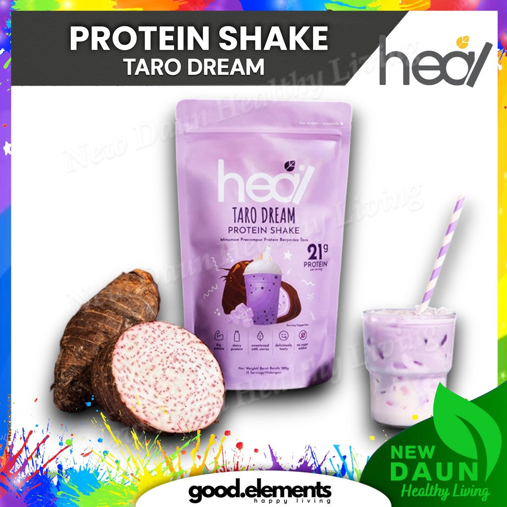 HEAL TARO DREAM Protein Shake Pouch, 15 Servings Value Pack