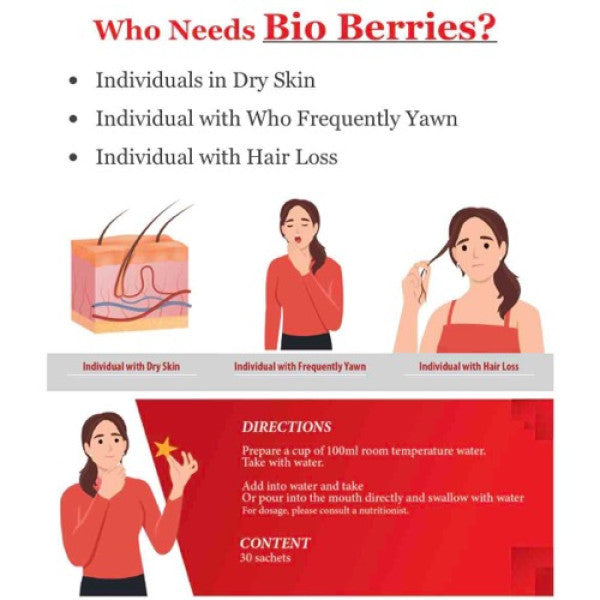 [NHF] - DR NORMAN Bio Berries - Cellular Antioxidant Booster Supplement 6g x 30 sachet)