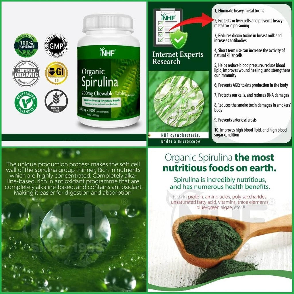 [NHF] - DR NORMAN Organic Spirulina (1000 Tablet x 200mg) MAL10043753TC