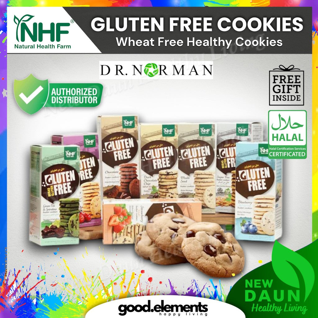 [NHF] - DR NORMAN Biskut Bebas Gluten Free Cookies Biscuits Halal 180g