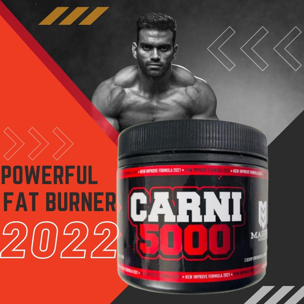 MASSPRO L-CARNITINE CARNI 5000 POWERED FAT BURNING 30 SERVING 60 SCOOP- Slimming Lipo 6 Hydroxycut Weight Loss