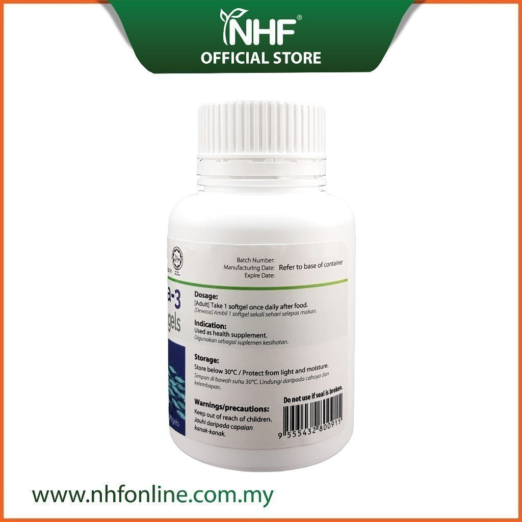 [NHF] - DR NORMAN Supa Omega 3 Plus Garlic Oil (60 Softgels) | Supa Omega 3 Plus Minyak Bawang Putih
