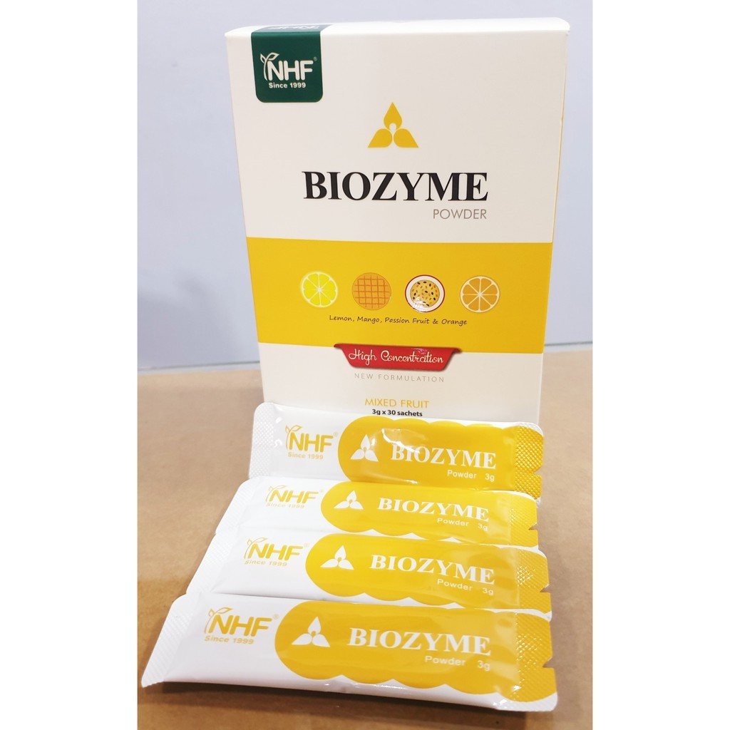 [NHF] - DR NORMAN Biozyme Powder Mixed Fruit Flavor Help Digestion Issue(3g) 30 Sachet Halal