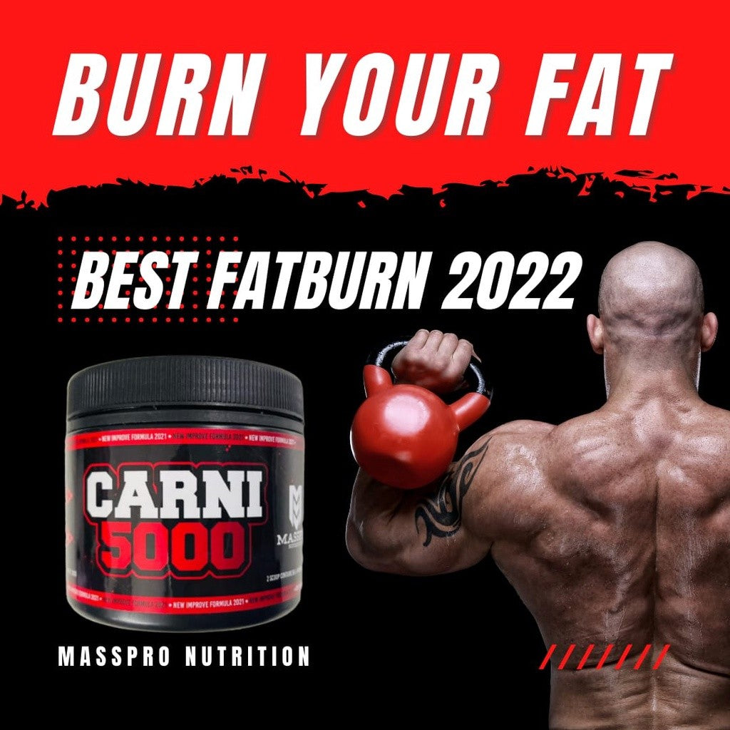 MASSPRO L-CARNITINE CARNI 5000 POWERED FAT BURNING 30 SERVING 60 SCOOP- Slimming Lipo 6 Hydroxycut Weight Loss