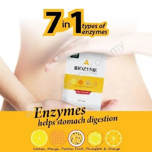 [NHF] - DR NORMAN Biozyme Powder Mixed Fruit Flavor Help Digestion Issue(3g) 30 Sachet Halal