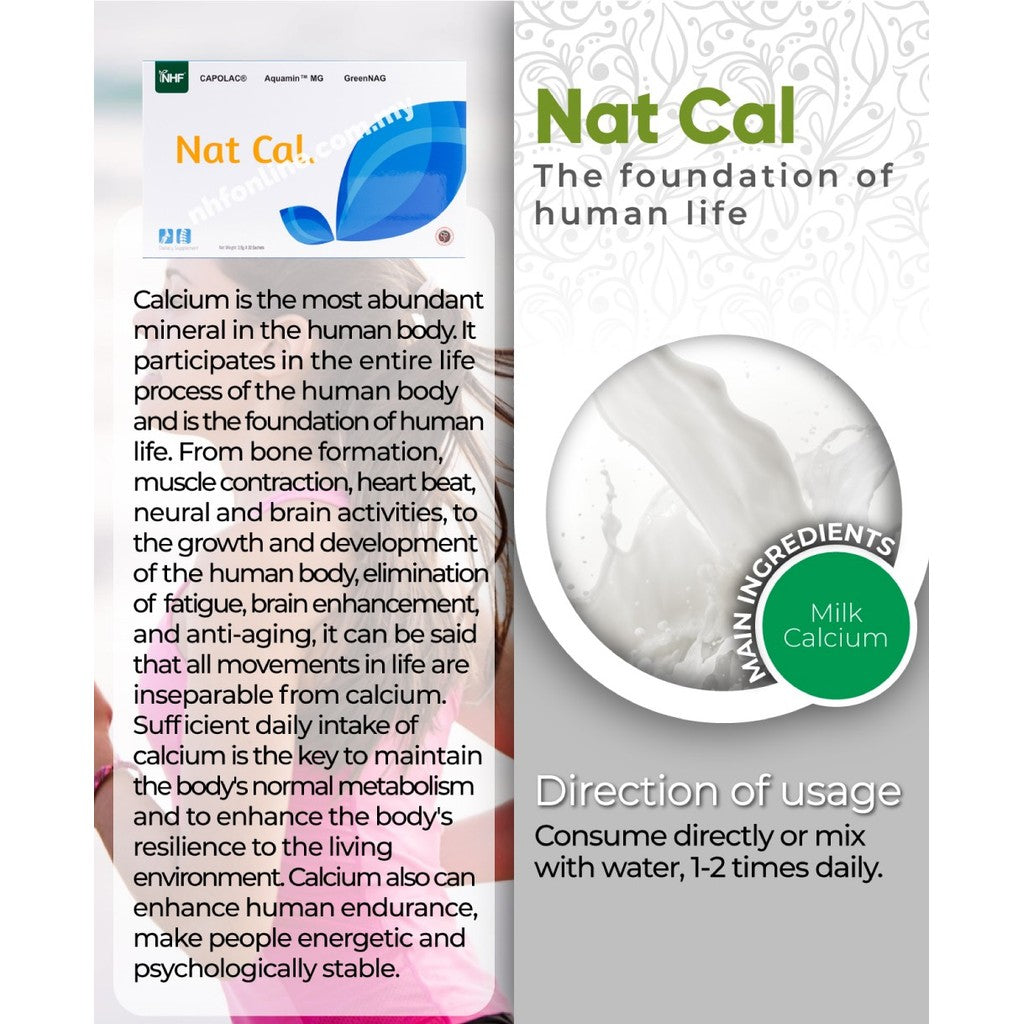 [NHF] - DR NORMAN NAT.CAL Natural Calcium with Magnesium (5g x 30 sachets)