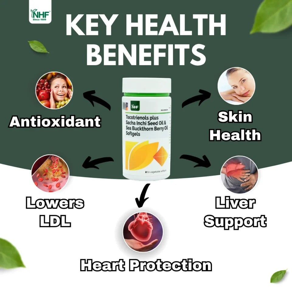 [NHF] - DR NORMAN Tocotrienols Plus, Vitamin E, Reduce Cholesterol, Blood Circulation Sacha Inchi Seed Oil