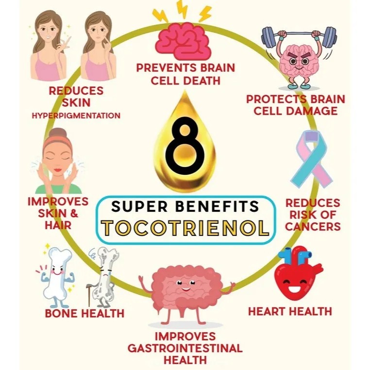 [NHF] - DR NORMAN Tocotrienols Plus, Vitamin E, Reduce Cholesterol, Blood Circulation Sacha Inchi Seed Oil