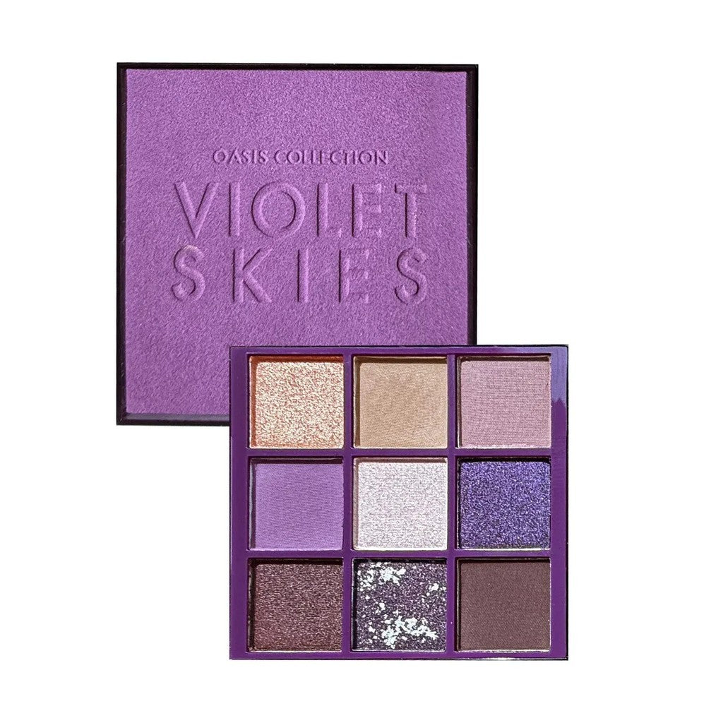 FARMASI Oasis Collection Eyeshadow Palette 8.1g | Rose Dune / Violet Skies | 9 Shades
