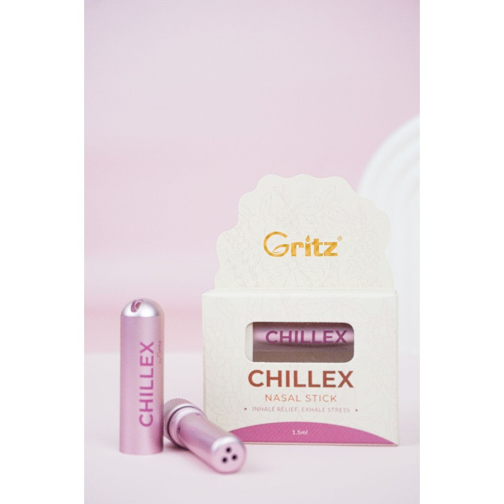 [GRITZ] CHILLEX - Nasal Stick Stress Relief, Anxiety Calming, Focus | Aromatherapy Inhaler