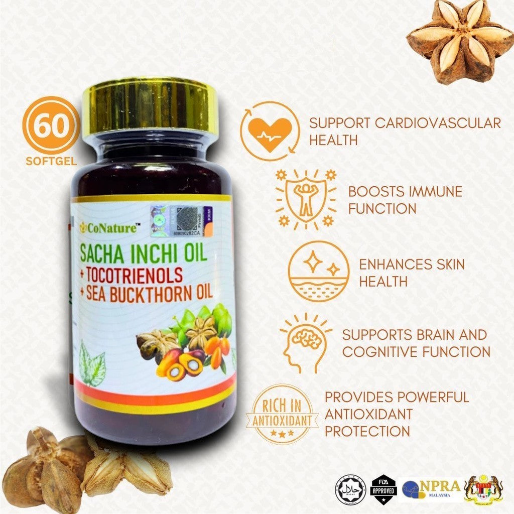 [CONATURE] SACHA INCHI TOCOTRIENOLS + SEA BUCKTHORN