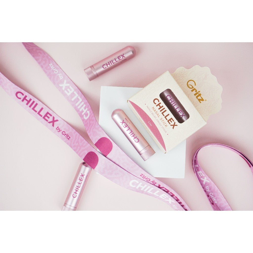 [GRITZ] CHILLEX - Nasal Stick Stress Relief, Anxiety Calming, Focus | Aromatherapy Inhaler